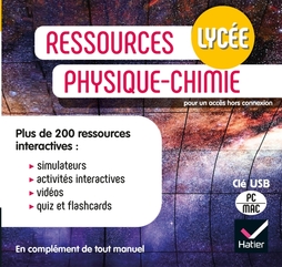 Clé USB de ressources de physique-chimie Lycée - Édition 2021